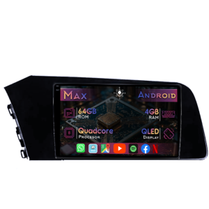 Navigatie dedicata Hyundai Elantra 2021, 4GB RAM 64GB ROM, Quad Core, Display 10" QLED 1K, Carplay&Android Auto, Android 14, Suport camere AHD - imagine 1