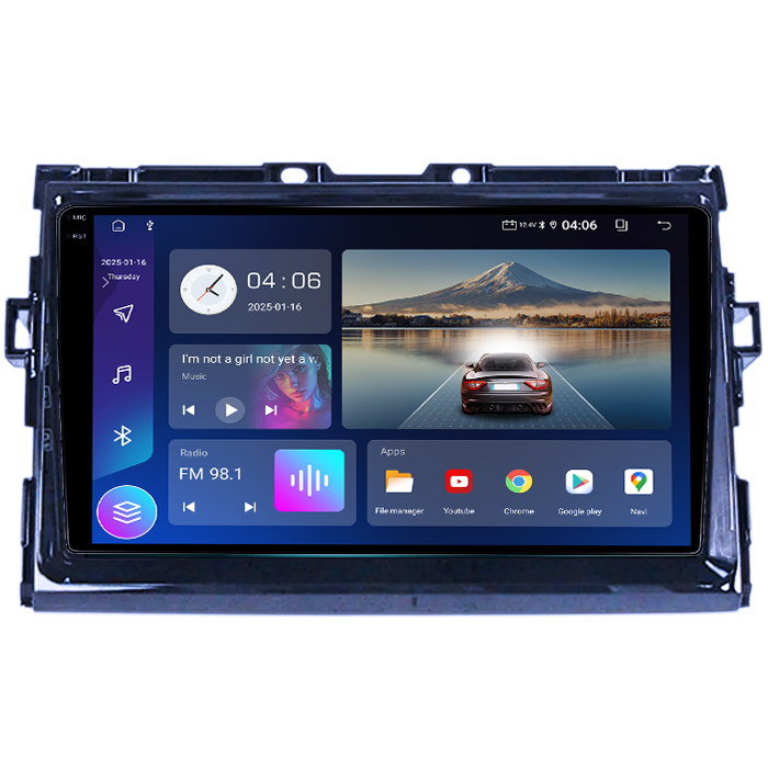 Navigatie dedicata Toyota Estima 2006-2012, 4GB RAM 64GB ROM, Quad Core, Display 9" QLED 1K, Carplay&Android Auto, Android 14 - imagine 5