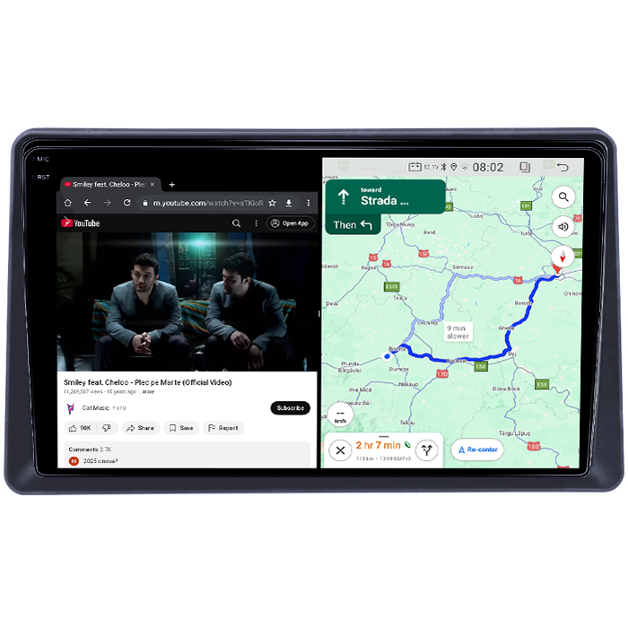 Navigatie dedicata Renault Express 2021+, 4GB RAM 64GB ROM, Quad Core, Display 9" QLED 1K, Carplay&Android Auto, Android 14, Suport camere AHD - imagine 3