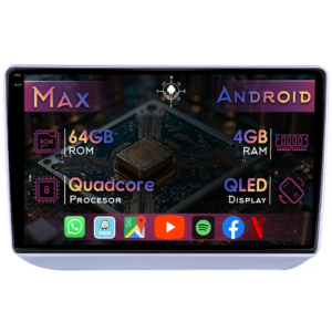 Navigatie dedicata Skoda Fabia 2 2006-2014, 4GB RAM 64GB ROM, Quad Core, Display 10" QLED 1K, Carplay&Android Auto, Android 14, Suport camere AHD - imagine 1