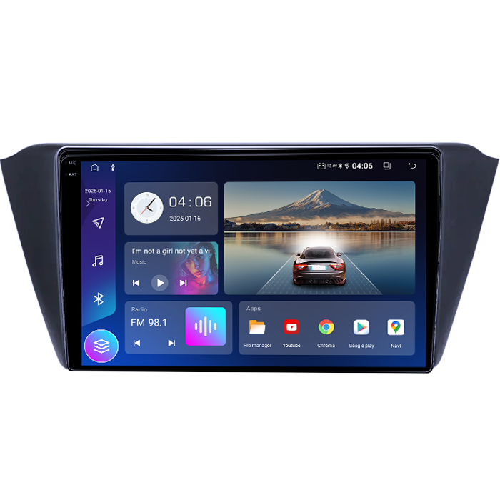 Navigatie dedicata Skoda Fabia 3 2014-2021, 4GB RAM 64GB ROM, Quad Core, Display 9" QLED 1K, Carplay&Android Auto, Android 14, Suport camere AHD - imagine 5