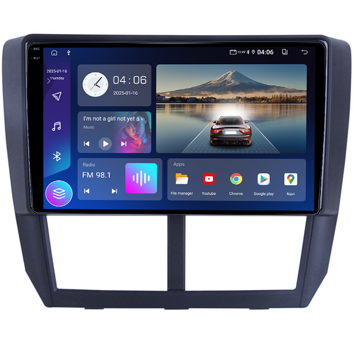 Navigatie dedicata Subaru Impreza / XV / WRX 2007-2014, 4GB RAM 64GB ROM, Quad Core, Display 9" QLED 1K, Carplay&Android Auto, Android 14 - imagine 5
