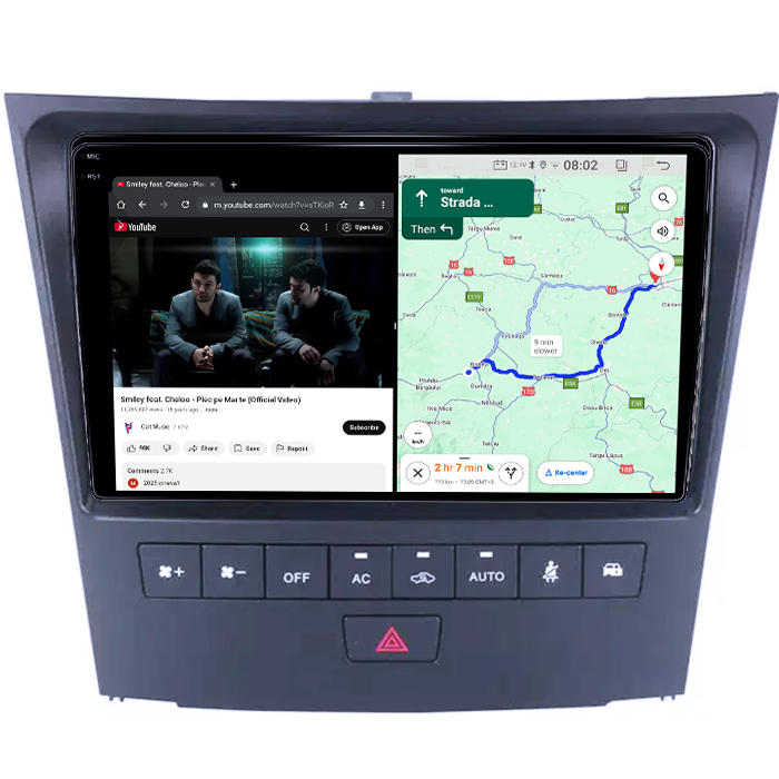 Navigatie dedicata Lexus Seria GS Gen 3 2005-2010, 4GB RAM 64GB ROM, Quad Core, Display 9" QLED 1K, Carplay&Android Auto, Android 14, Suport camere AHD - imagine 3