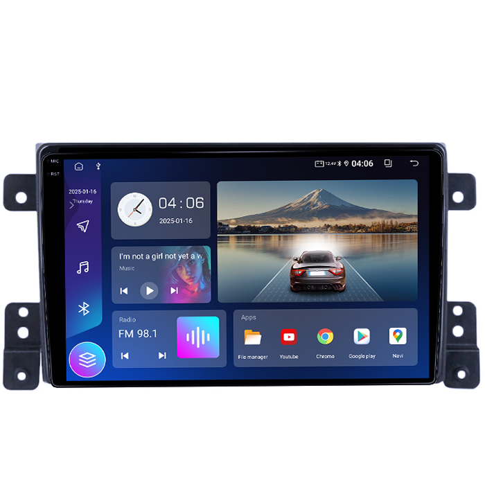 Navigatie dedicata Suzuki Grand Vitara 2 2005-2015, 4GB RAM 64GB ROM, Quad Core, Display 9" QLED 1K, Carplay&Android Auto, Android 14, Suport camere AHD - imagine 5