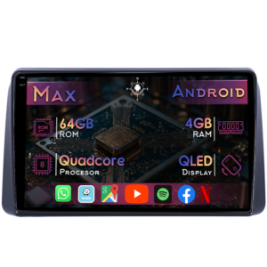 Navigatie dedicata Chrysler Grand Voyager 2011-2015, 4GB RAM 64GB ROM, Quad Core, Display 9" QLED 1K, Carplay&Android Auto, Android 14, Suport camere AHD - imagine 1