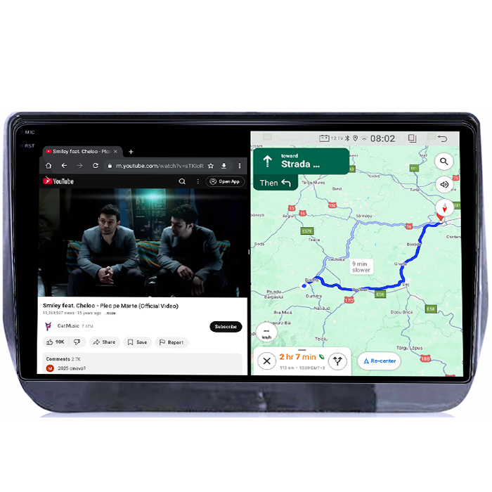 Navigatie dedicata Hyundai H1 2019, 4GB RAM 64GB ROM, Quad Core, Display 9" QLED 1K, Carplay&Android Auto, Android 14, Suport camere AHD - imagine 3