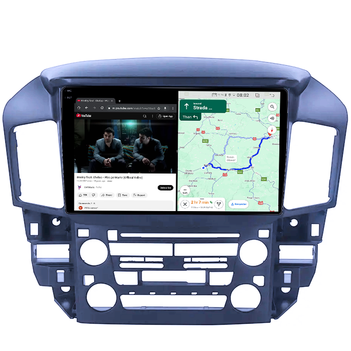 Navigatie dedicata Toyota Harrier, 4GB RAM 64GB ROM, Quad Core, Display 9" QLED 1K, Carplay&Android Auto, Android 14 - imagine 3