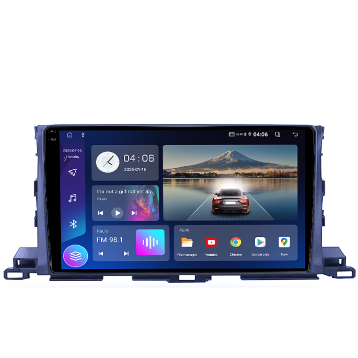 Navigatie dedicata Toyota Highlander 2014-2018, 4GB RAM 64GB ROM, Quad Core, Display 9" QLED 1K, Carplay&Android Auto, Android 14 - imagine 5
