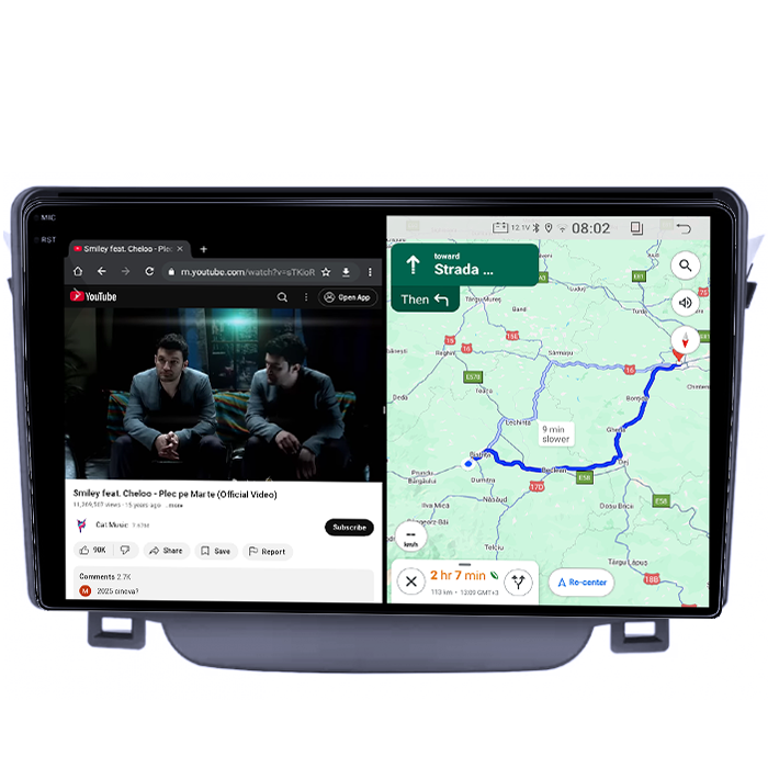 Navigatie dedicata Hyundai I30 2011-2015, 4GB RAM 64GB ROM, Quad Core, Display 9" QLED 1K, Carplay&Android Auto, Android 14, Suport camere AHD - imagine 3