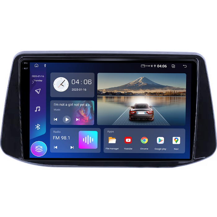Navigatie dedicata Hyundai I30 2018, 4GB RAM 64GB ROM, Quad Core, Display 9" QLED 1K, Carplay&Android Auto, Android 14, Suport camere AHD - imagine 5