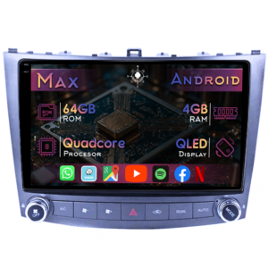 Navigatie dedicata Lexus Seria IS Gen 2 2005-2012, 4GB RAM 64GB ROM, Quad Core, Display 9" QLED 1K, Carplay&Android Auto, Android 14, Suport camere AHD - imagine 1