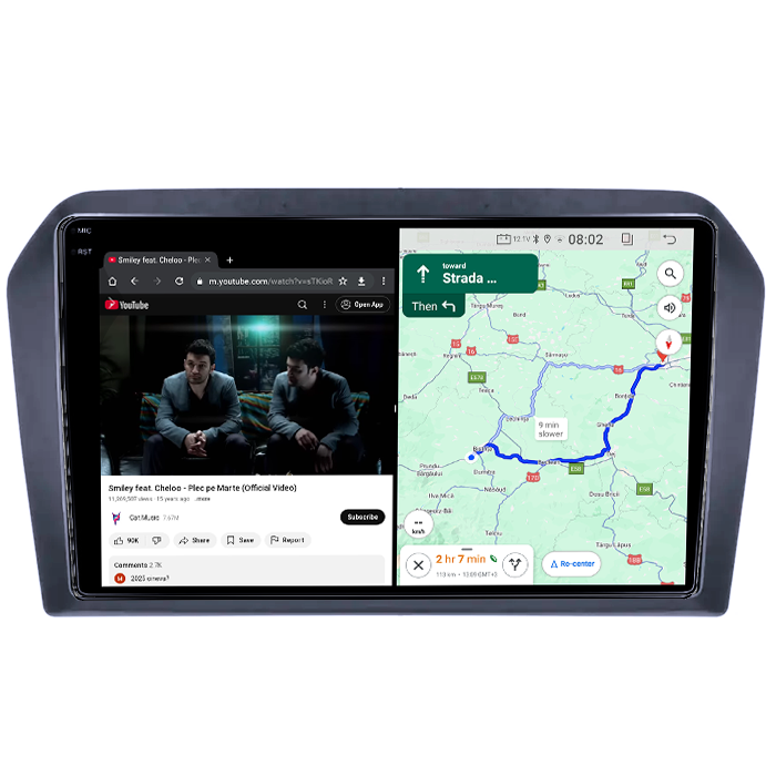 Navigatie dedicata Volkswagen Arteon 2017+, 4GB RAM 64GB ROM, Quad Core, Display 9" QLED 1K, Carplay&Android Auto, Android 14, Suport camere AHD - imagine 2