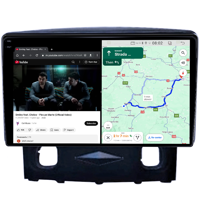 Navigatie dedicata Ford Kuga 2008-2010, 4GB RAM 64GB ROM, Quad Core, Display 9" QLED 1K, Carplay&Android Auto, Android 14, Suport camere AHD - imagine 3