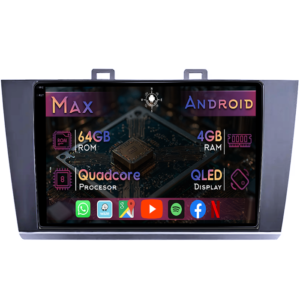Navigatie dedicata Subaru Legacy 6 2014-2019 & Outback 4, 4GB RAM 64GB ROM, Quad Core, Display 9" QLED 1K, Carplay&Android Auto, Android 14 - imagine 1