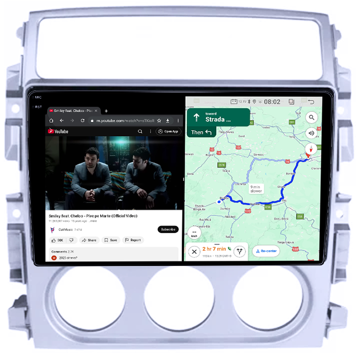 Navigatie dedicata Suzuki Liana 2004-2008, 4GB RAM 64GB ROM, Quad Core, Display 9" QLED 1K, Carplay&Android Auto, Android 14, Suport camere AHD - imagine 3