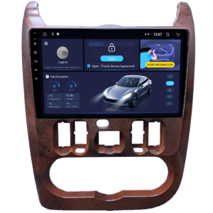 Navigatie dedicata Dacia Logan 2008-2013, Brown, 8GB RAM 128GB ROM, Octacore, Platforma TS18, Display 9" QLED, Carplay&Android Auto, Android 14, Ventilator Activ - imagine 2