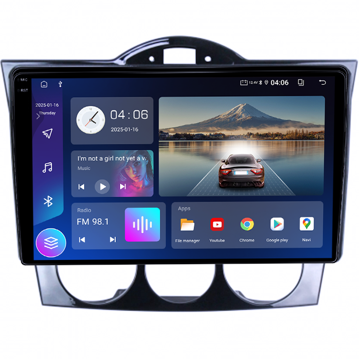 Navigatie dedicata Mazda RX-8 2008-2021, 4GB RAM 64GB ROM, Quad Core, Display 9" QLED 1K, Carplay&Android Auto, Android 14, Suport camere AHD - imagine 5
