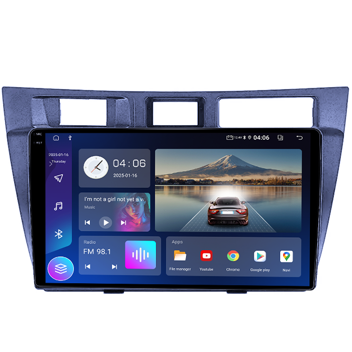 Navigatie dedicata Toyota Mark 2000-2007, 4GB RAM 64GB ROM, Quad Core, Display 9" QLED 1K, Carplay&Android Auto, Android 14 - imagine 5