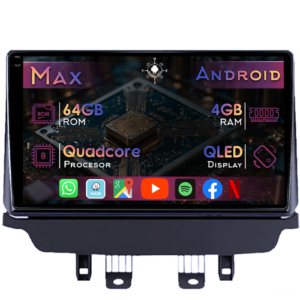 Navigatie dedicata Mazda CX-3 2014-2019, 4GB RAM 64GB ROM, Quad Core, Display 9" QLED 1K, Carplay&Android Auto, Android 14, Suport camere AHD - imagine 1