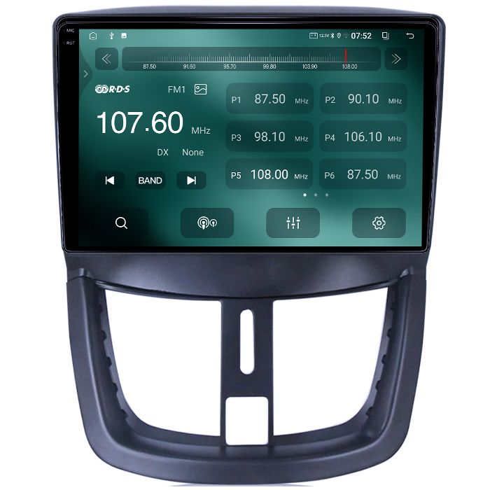 Navigatie dedicata Peugeot 206 2009-2014, 4GB RAM 64GB ROM, Quad Core, Display 9" QLED 1K, Carplay&Android Auto, Android 14, Suport camere AHD - imagine 4