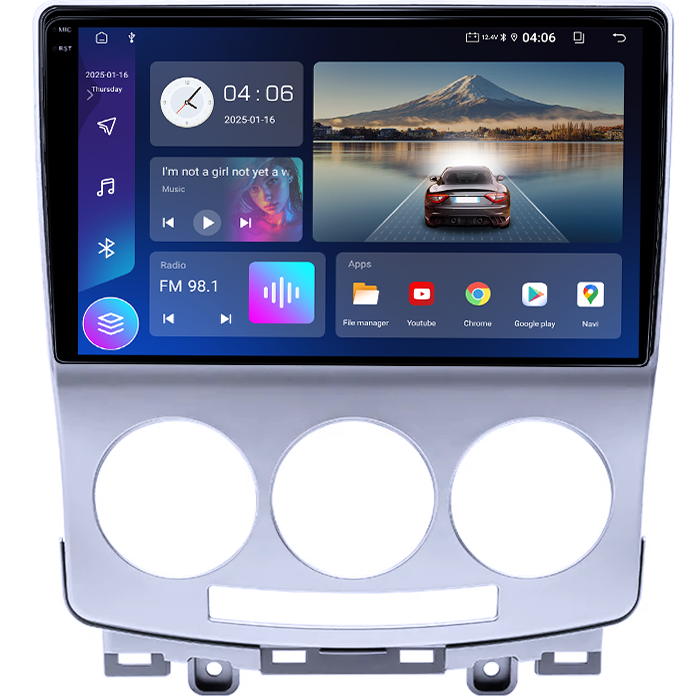 Navigatie dedicata Mazda 5 2005-2010, 4GB RAM 64GB ROM, Quad Core, Display 9" QLED 1K, Carplay&Android Auto, Android 14, Suport camere AHD - imagine 5
