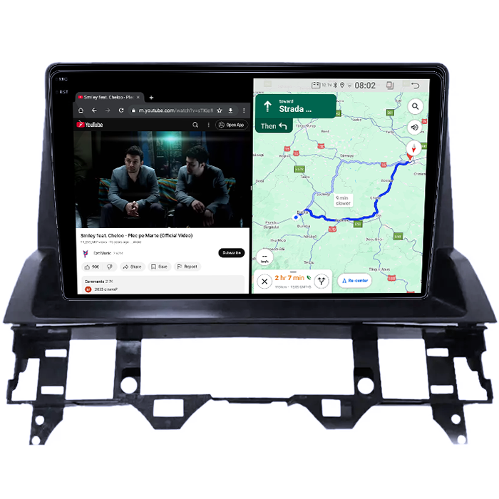 Navigatie dedicata Mazda 6 2002-2008, 4GB RAM 64GB ROM, Quad Core, Display 10" QLED 1K, Carplay&Android Auto, Android 14, Suport camere AHD - imagine 3