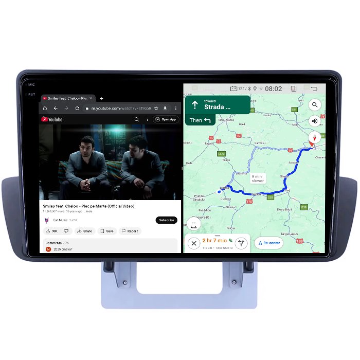 Navigatie dedicata Mazda BT-50 2012-2018, 4GB RAM 64GB ROM, Quad Core, Display 9" QLED 1K, Carplay&Android Auto, Android 14, Suport camere AHD - imagine 3