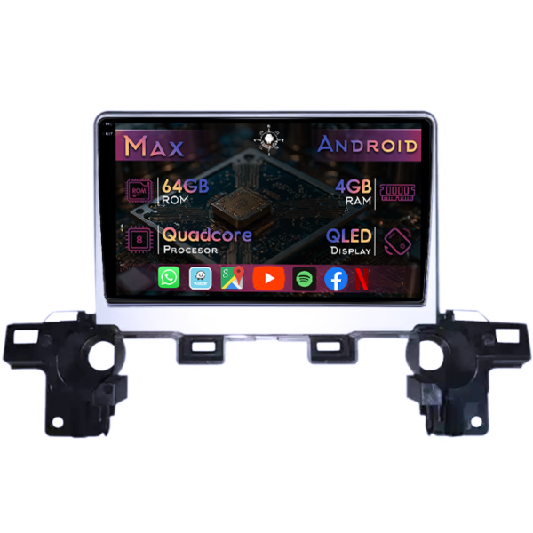 Navigatie dedicata Mazda CX-5 2017-2018, 4GB RAM 64GB ROM, Quad Core, Display 9" QLED 1K, Carplay&Android Auto, Android 14, Suport camere AHD