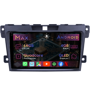 Navigatie dedicata Mazda CX-7 2008-2015, 4GB RAM 64GB ROM, Quad Core, Display 9" QLED 1K, Carplay&Android Auto, Android 14, Suport camere AHD - imagine 1