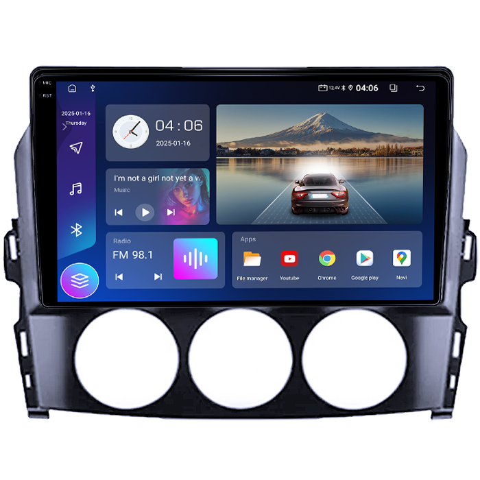 Navigatie dedicata Mazda MX-5 2008-2015, 4GB RAM 64GB ROM, Quad Core, Display 9" QLED 1K, Carplay&Android Auto, Android 14, Suport camere AHD - imagine 5