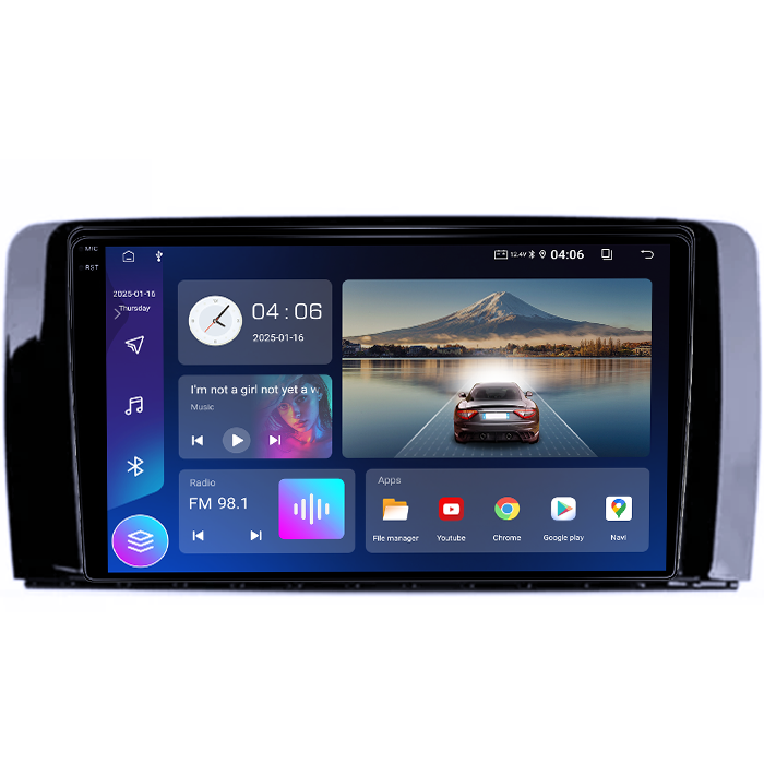 Navigatie dedicata Mercedes R Class W251, 4GB RAM 64GB ROM, Quad Core, Display 9" QLED 1K, Carplay&Android Auto, Android 14, Suport camere AHD - imagine 5