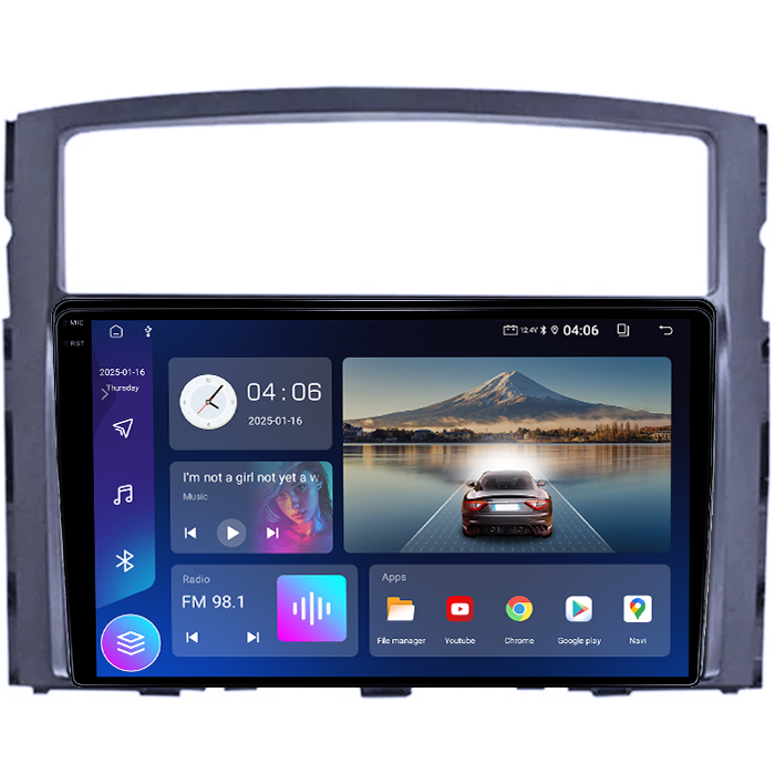 Navigatie dedicata Mitsubishi Pajero 2006-2014, 4GB RAM 64GB ROM, Quad Core, Display 9" QLED 1K, Carplay&Android Auto, Android 14, Suport camere AHD - imagine 5