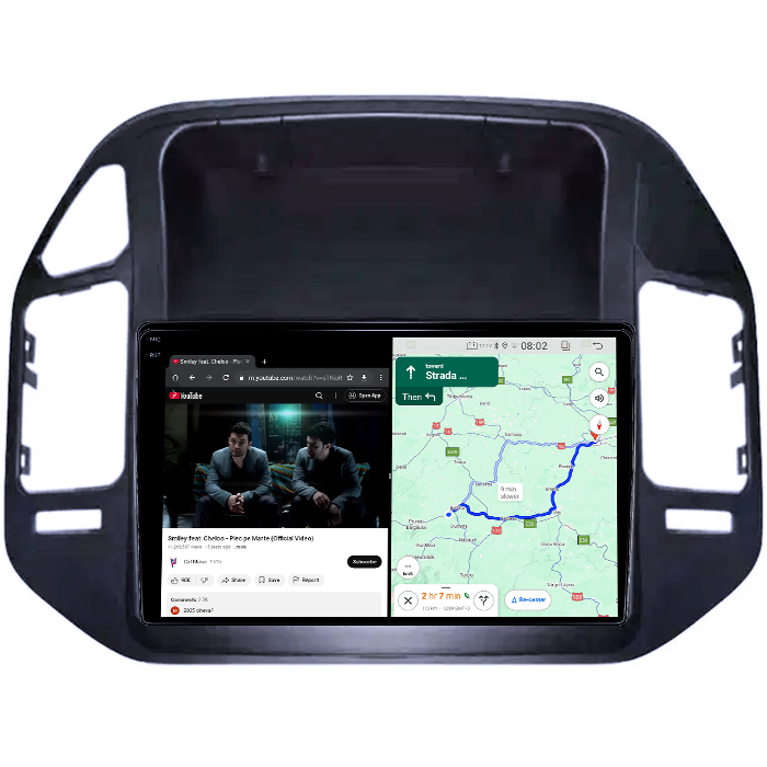 Navigatie dedicata Mitsubishi Pajero V73 2004-2011, 4GB RAM 64GB ROM, Quad Core, Display 9" QLED 1K, Carplay&Android Auto, Android 14, Suport camere AHD - imagine 3