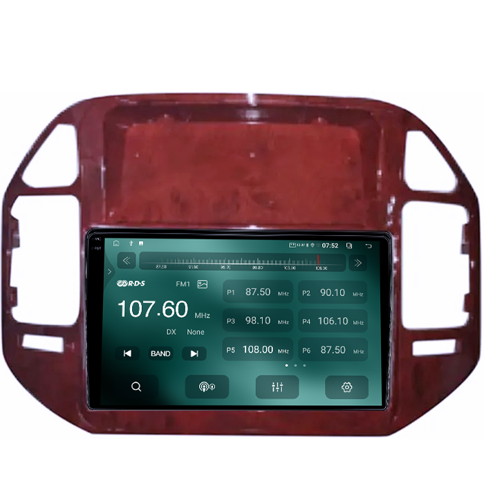 Navigatie dedicata Mitsubishi Pajero V73 2004-2011, maro, 4GB RAM 64GB ROM, Quad Core, Display 9" QLED 1K, Carplay&Android Auto, Android 14, Suport camere AHD - imagine 3