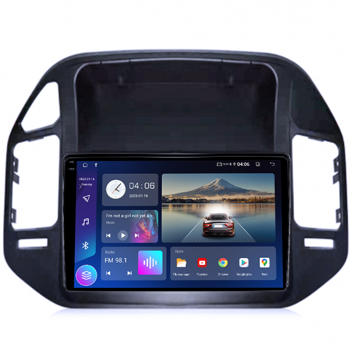 Navigatie dedicata Mitsubishi Pajero V73 2004-2011, 4GB RAM 64GB ROM, Quad Core, Display 9" QLED 1K, Carplay&Android Auto, Android 14, Suport camere AHD - imagine 4
