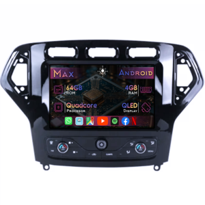 Navigatie dedicata Ford Mondeo 4 2007-2011, cu navigatie originala, 4GB RAM 64GB ROM, Quad Core, Display 9" QLED 1K, Carplay&Android Auto, Android 14, Suport camere AHD - imagine 1
