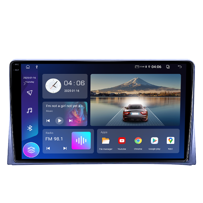 Navigatie dedicata Volkswagen Matvey 2008-2015, 4GB RAM 64GB ROM, Quad Core, Display 9" QLED 1K, Carplay&Android Auto, Android 14, Suport camere AHD - imagine 6