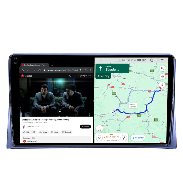 Navigatie dedicata Volkswagen Matvey 2008-2015, 4GB RAM 64GB ROM, Quad Core, Display 9" QLED 1K, Carplay&Android Auto, Android 14, Suport camere AHD - imagine 3