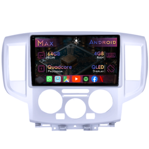 Navigatie dedicata Nissan NV200 2011-2018, 4GB RAM 64GB ROM, Quad Core, Display 9" QLED 1K, Carplay&Android Auto, Android 14, Suport camere AHD - imagine 1