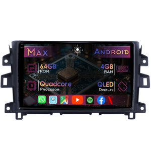 Navigatie dedicata Nissan Navara NP300 2011-2016, 4GB RAM 64GB ROM, Quad Core, Display 9" QLED 1K, Carplay&Android Auto, Android 14, Suport camere AHD - imagine 1
