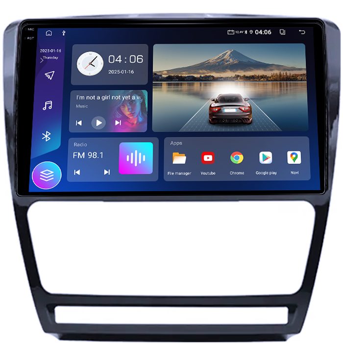 Navigatie dedicata Skoda Octavia 2 2009-2013, 4GB RAM 64GB ROM, Quad Core, Display 10" QLED 1K, Carplay&Android Auto, Android 14, Suport camere AHD - imagine 4