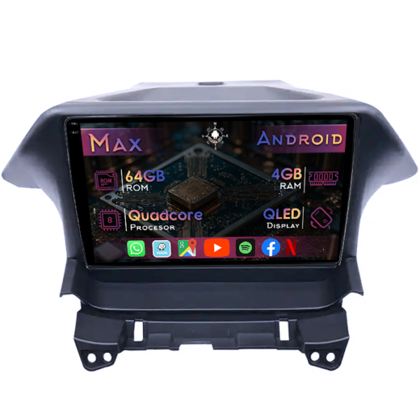 Navigatie dedicata Honda Odyssey 2009-2014, 4GB RAM 64GB ROM, Quad Core, Display 10" QLED 1K, Carplay&Android Auto, Android 14, Suport camere AHD