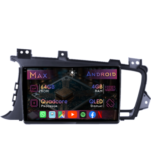 Navigatie dedicata Kia Optima 2011-2014, 4GB RAM 64GB ROM, Quad Core, Display 9" QLED 1K, Carplay&Android Auto, Android 14, Suport camere AHD - imagine 1