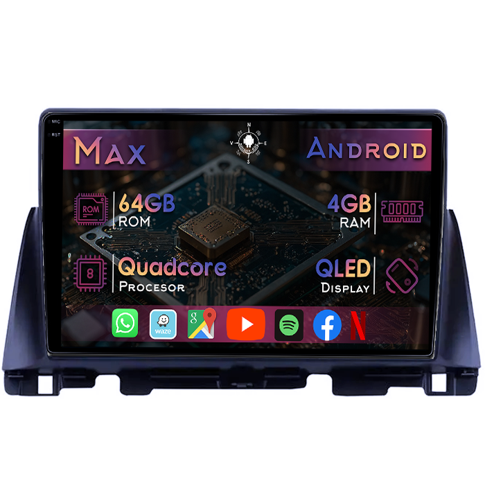 Navigatie dedicata KIA Optima 4 JF 2015-2020, 4GB RAM 64GB ROM, Quad Core, Display 10" QLED 1K, Carplay&Android Auto, Android 14, Suport camere AHD - imagine 1