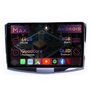 Navigatie dedicata Volkswagen Passat B6&B7 2005-2015, Black, 4GB RAM 64GB ROM, Quad Core, Display 9" QLED 1K, Carplay&Android Auto, Android 14, Suport camere AHD - imagine 1