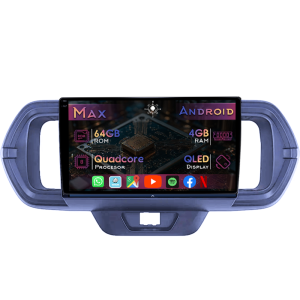 Navigatie dedicata Toyota Passo 2016-2021, 4GB RAM 64GB ROM, Quad Core, Display 9" QLED 1K, Carplay&Android Auto, Android 14