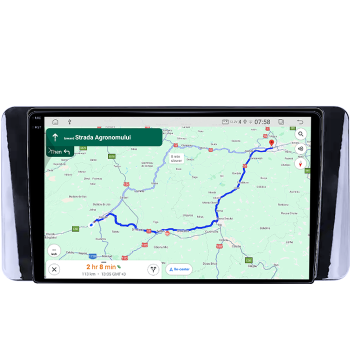 Navigatie dedicata Volkswagen Polo 6 2020-2022, 4GB RAM 64GB ROM, Quad Core, Display 9" QLED 1K, Carplay&Android Auto, Android 14, Suport camere AHD - imagine 3