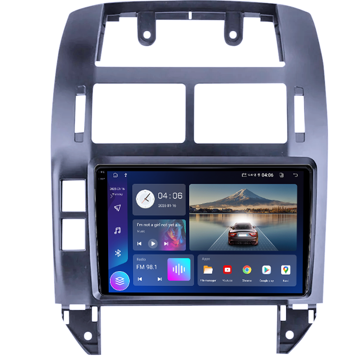 Navigatie dedicata Volkswagen Polo Mk4 2004-2009, 4GB RAM 64GB ROM, Quad Core, Display 9" QLED 1K, Carplay&Android Auto, Android 14, Suport camere AHD - imagine 5