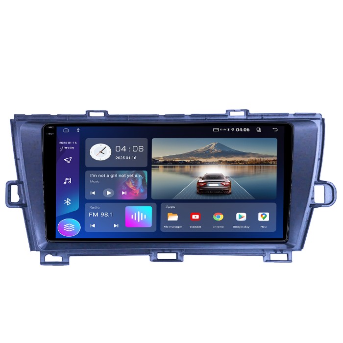 Navigatie dedicata Toyota Prius W3 2009-2015, Black, 4GB RAM 64GB ROM, Quad Core, Display 9" QLED 1K, Carplay&Android Auto, Android 14 - imagine 5