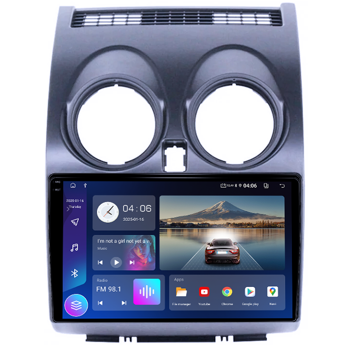 Navigatie dedicata Nissan Qashqai 2006-2014, 4GB RAM 64GB ROM, Quad Core, Display 9" QLED 1K, Carplay&Android Auto, Android 14, Suport camere AHD - imagine 5